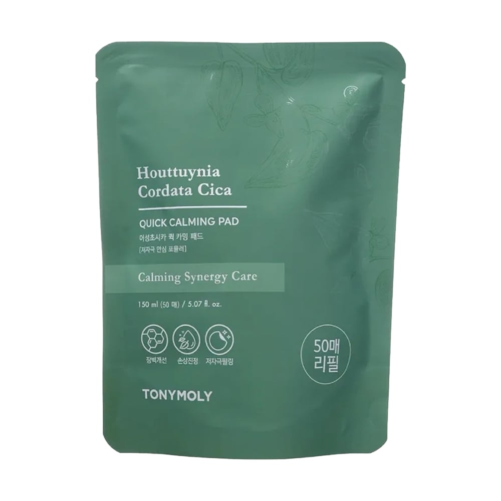Тонер-пади для обличчя Tony Moly Houttuynia Cordata Cica Quick Calming Pad Refill, 50 шт